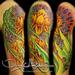 Tattoos - Lotus Flower and Bio-Organic Half-Sleeve Tattoo - 69829